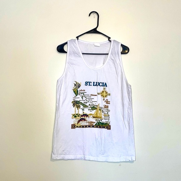 St. Lucia 100% Cotton Tank Top - Picture 1 of 4